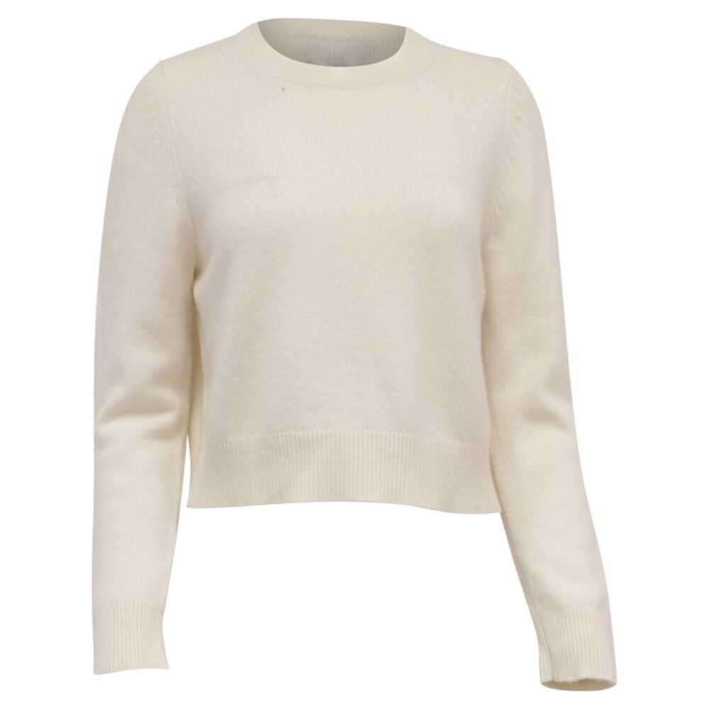 Nili Lotan Knitted Sweater in Ivory Cashmere